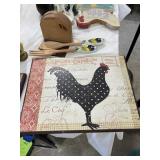 Group of chicken decor