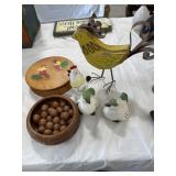 Group of chicken decor