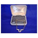 Tie Chain, 18 k Gold Electroplate