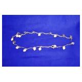 Gold Tone Anklet w/Hearts