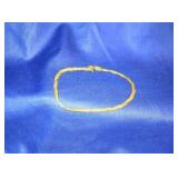 Gold Tone Braided Bracelet