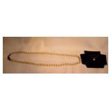 Vint Pearl Necklace & 10k Gold Necklace w/CZ
