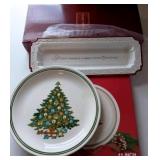 Two Christmas Serving Dishes