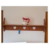 Santa Pitcher & Shelf, Approx 45" w