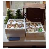 Vintage Nativity & Barn