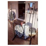 Clothes Rack, Heater, Fan, Wts & More