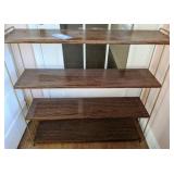 Retro Metal Shelf, Approx 36" h x 37" x 9.5"