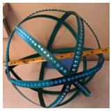 Metal Sphere, Approx 9.5" dia