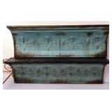 Floating Metal Shelves, Approx 24" w