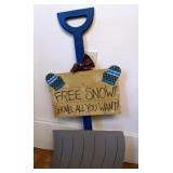 Decorative Snow Shovel, Approx 38" h