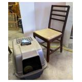 Chair & Pet Carrier