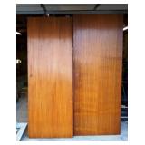 Two Solid Wood Doors, Approx 80" h x 30" w