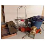 Humming Bird Feeder, Brass Mailbox & More