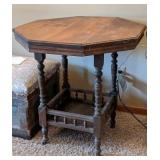 Vintage Octagon Shaped Parlor Table