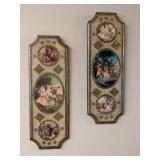 Two Vintage Victorian Wall Decor Pieces