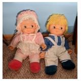 Two Dolls, Approx 24" h