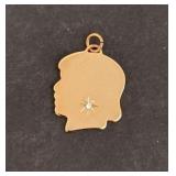 Girl April Birthstone Pendant