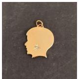 Boy December Birthstone Pendant