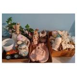 Unpainted Ceramic Figurines, Music Boxes & More