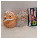 Two Vintage Santa Faces