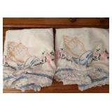 Pair of Embroidered Pillowcases