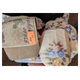 Bathroom Rugs, Full Sz Sheets, Crocheted Cape