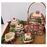 Cookie Jar, 2 Teapots, C&S, Marked Japan