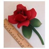 Rose Sculpture, Marked Italy