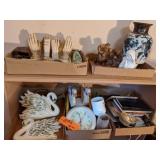 Bookends (Chipped), Planter, Vase, Clock