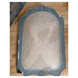 Vintage Bubble Glass & Frame