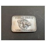 WW II Veteran Belt Buckle