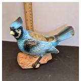 Vintage Blue Jay Bird Planter