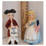 Vintage Salt & Pepper Shakers - Only 1 Stopper