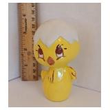 Chick w/Cracked Shell on His Head Figurine