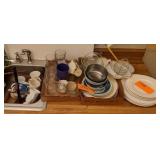 Assorted Cups, Pitcher, Glasses & More