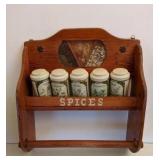 Spice Shelf & Jars