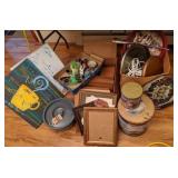 Currier & Ives Tin, Assorted Tins, White Board
