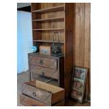 Chest of Drawers, Heavy Wine Caddy & Coal Shovel