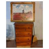 Small Chest of Drawers & Picture