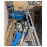 Level, Whisk Broom, C-Clamps, Wrenches