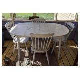 Wooden Kitchen Table & 4 Chairs