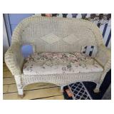 Wicker Settee
