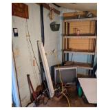 Shop Light, Fishing Pole, Axe & More