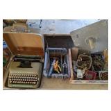 Smith Corona Typewriter, Hand Tools & More