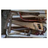 Hand Saws, Crow Bar & Square