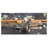 Assorted Fishing Poles, Net, Reels & More