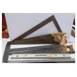 Saws, Level & Square