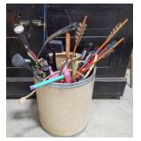 Bow, Arrows, Metal Ball Bat & More