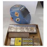Welding Helmet & Rods