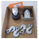 Pair of 3" Castors & Hooks